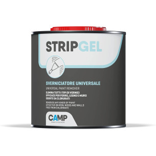 Stripgel - Sverniciatore Universale in gel esente da clorurati Efficace per Legno, ferro e muro 750 ml - CAMP