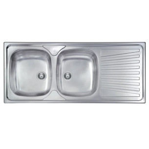 Lavello inox cm.116 vasca sinistra incasso